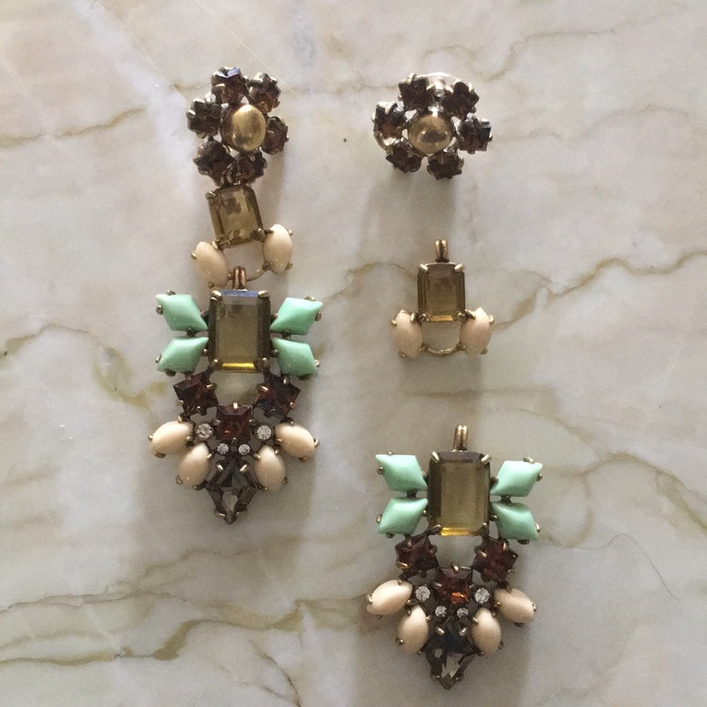 Stella & Dot 3-in-1 Earrings